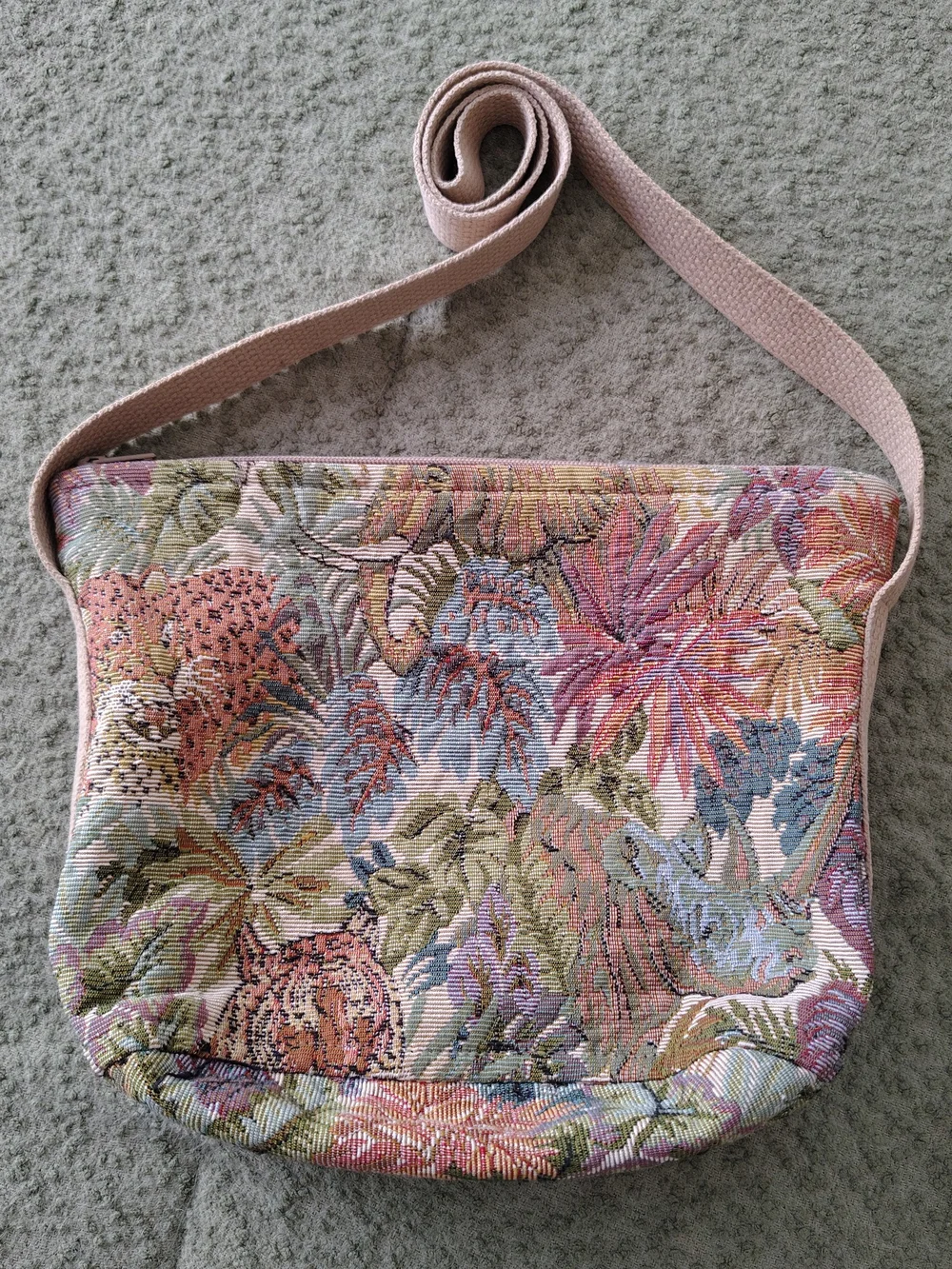 Floral Doodle Shoulder Purse